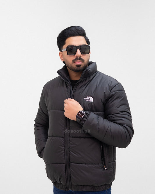 Premium Black Full Sleeves Puffer Jacket N/F