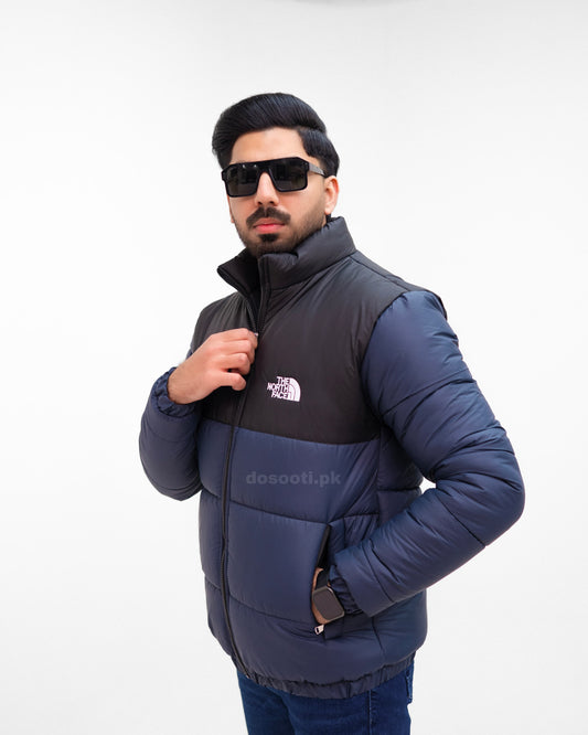 Premium Navy Blue Full Sleeves Puffer Jacket N/F